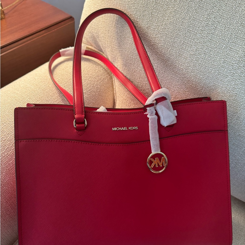 Michael Kors Vibrant Red Tote Bag
